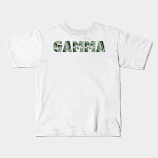 Gamma Leaf Letters Kids T-Shirt